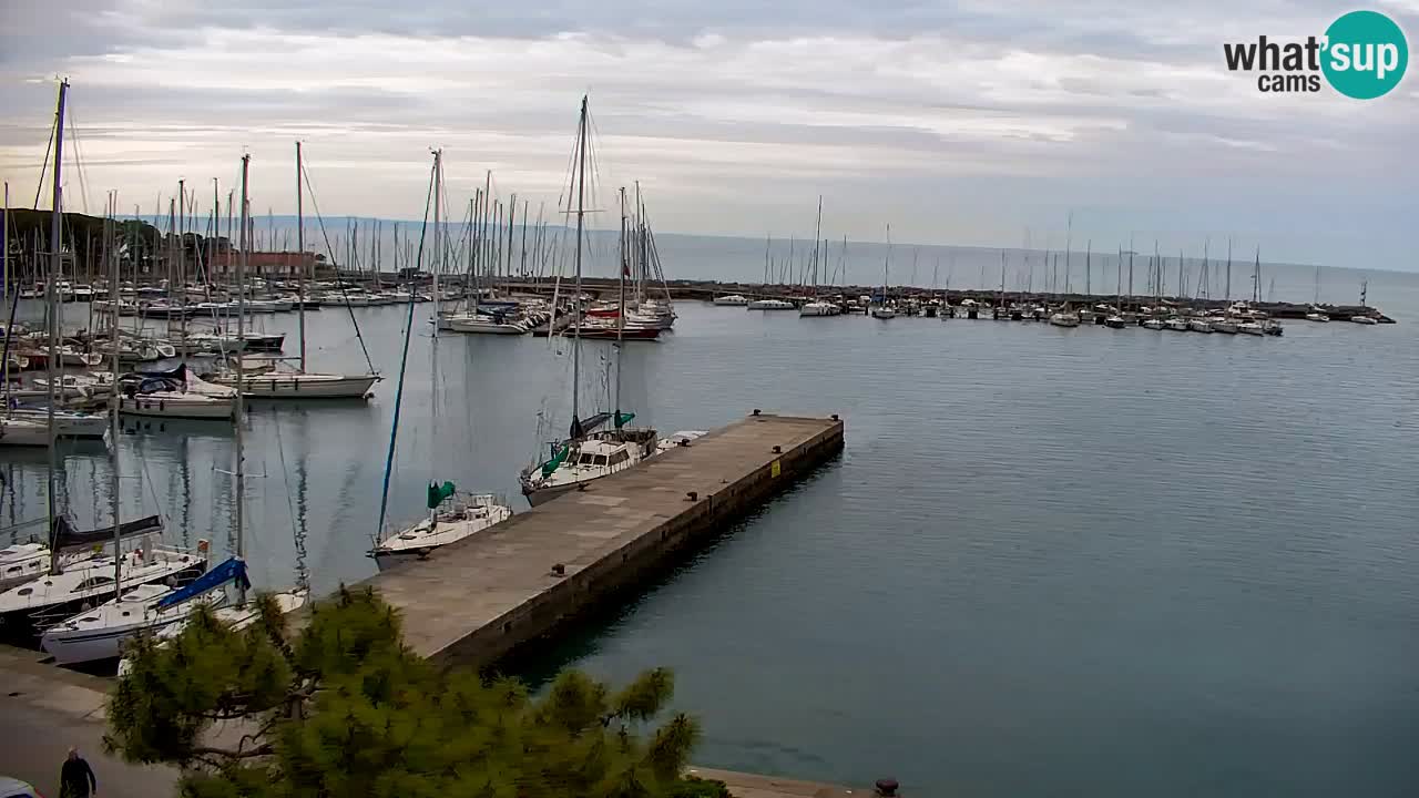 Spletna kamera Sesljan (Sistiana) – Pogled na marino in zaliv