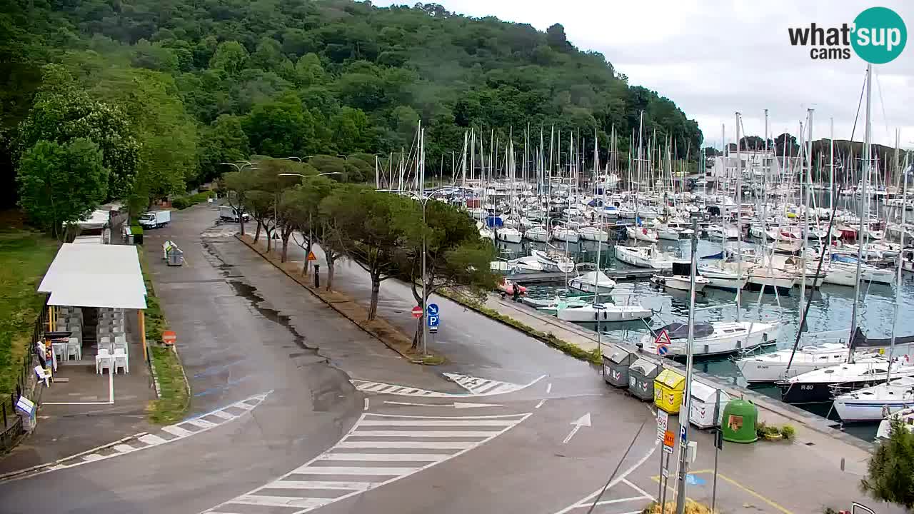 Webcam Sistiana – Pogled na marinu i zaljev