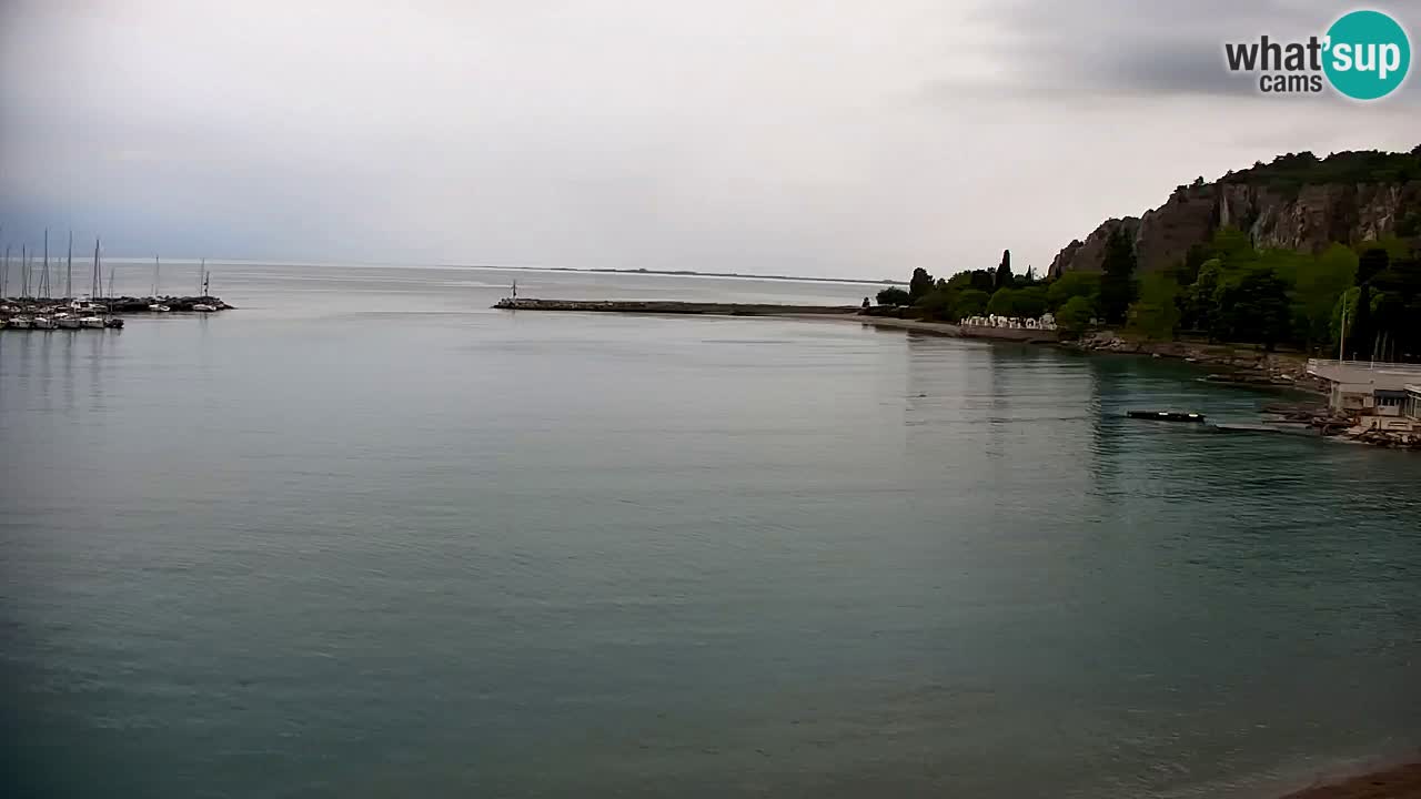 Webcam Sistiana – Vue sur la marina et la baie