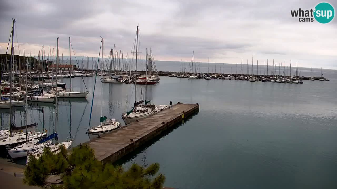Webcam Sistiana – Vista sobre la marina y la bahía
