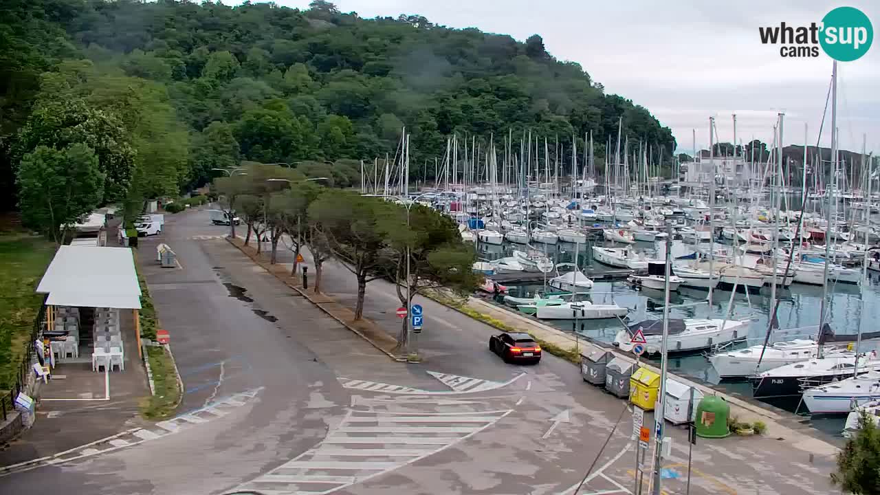 Webcam Sistiana – Pogled na marinu i zaljev