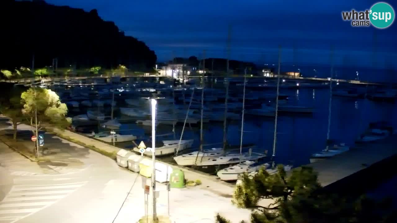 Webcam Sistiana – Vista sobre la marina y la bahía