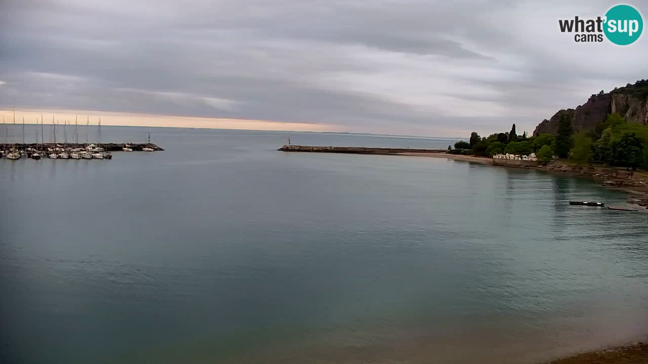 Webcam Sistiana – Vista sobre la marina y la bahía