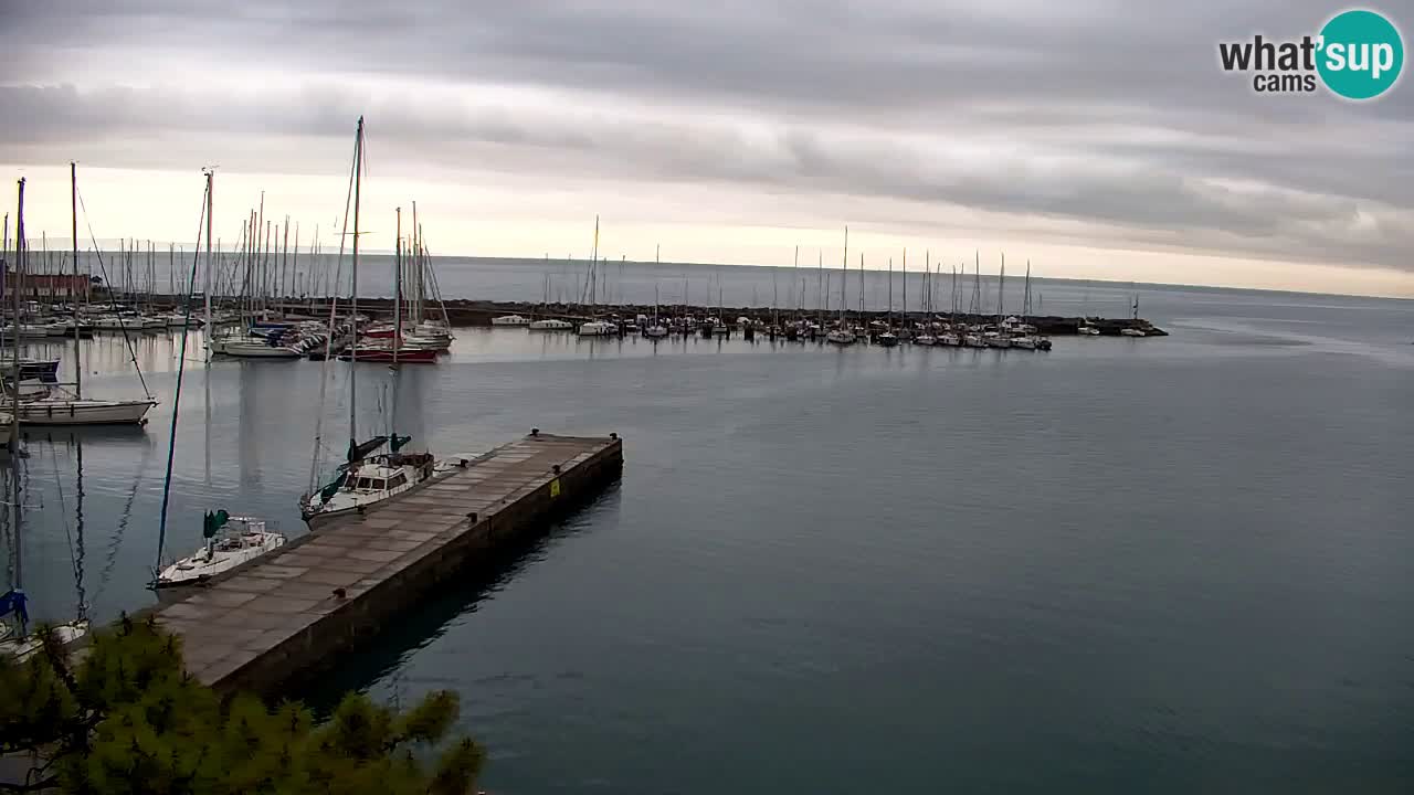 Webcam Sistiana – Vue sur la marina et la baie