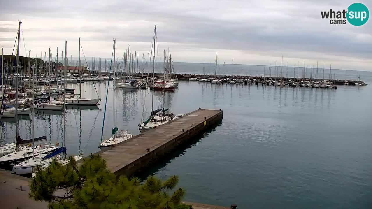 Webcam Sistiana – Vue sur la marina et la baie