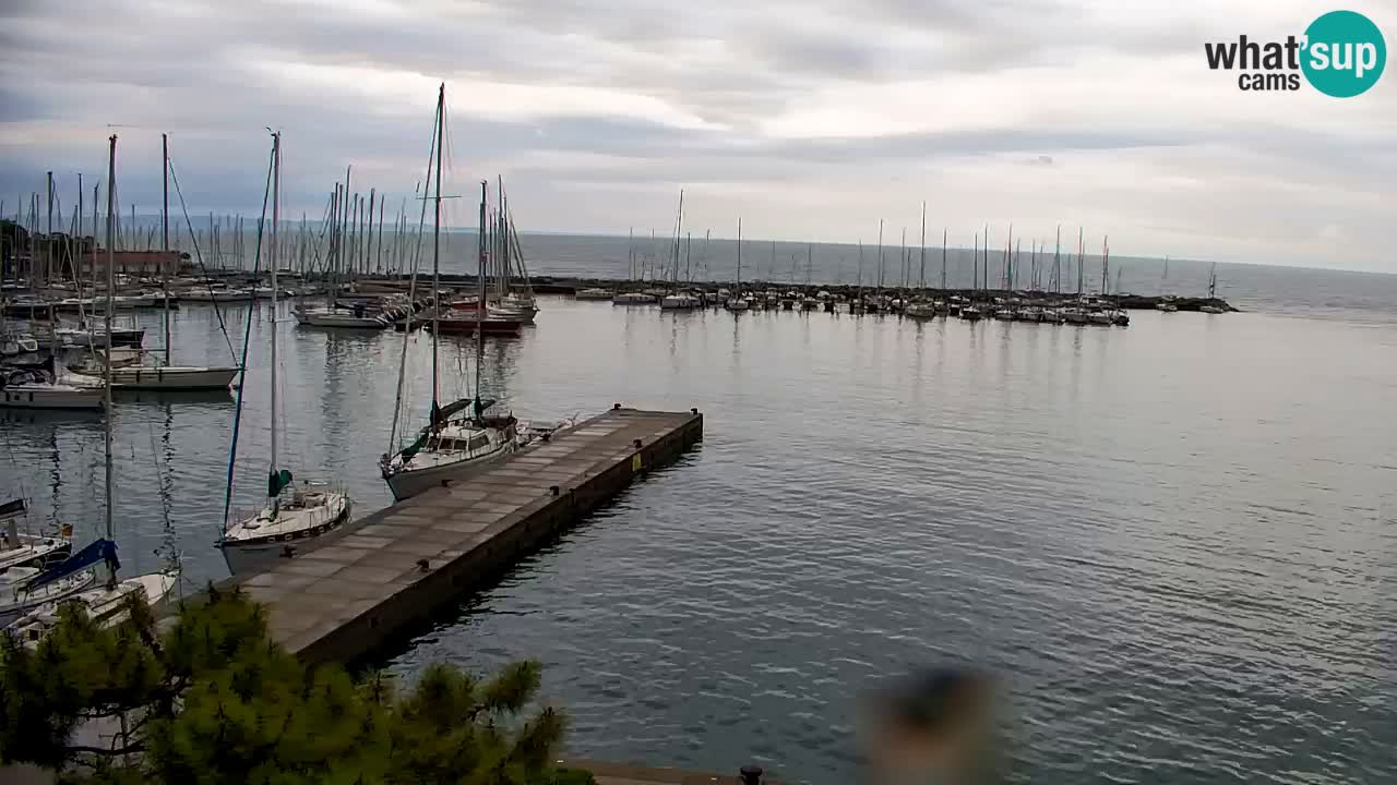 Webcam Sistiana – Vista sobre la marina y la bahía