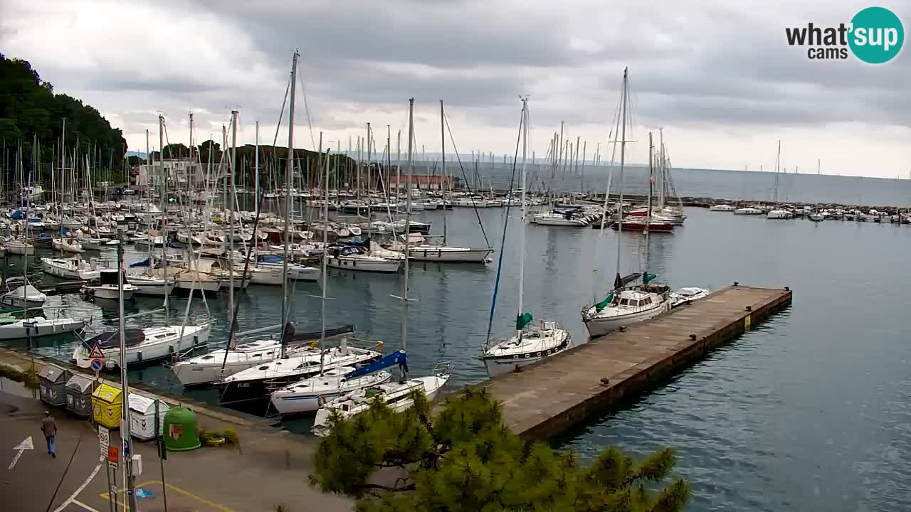 Webcam Sistiana – Vue sur la marina et la baie