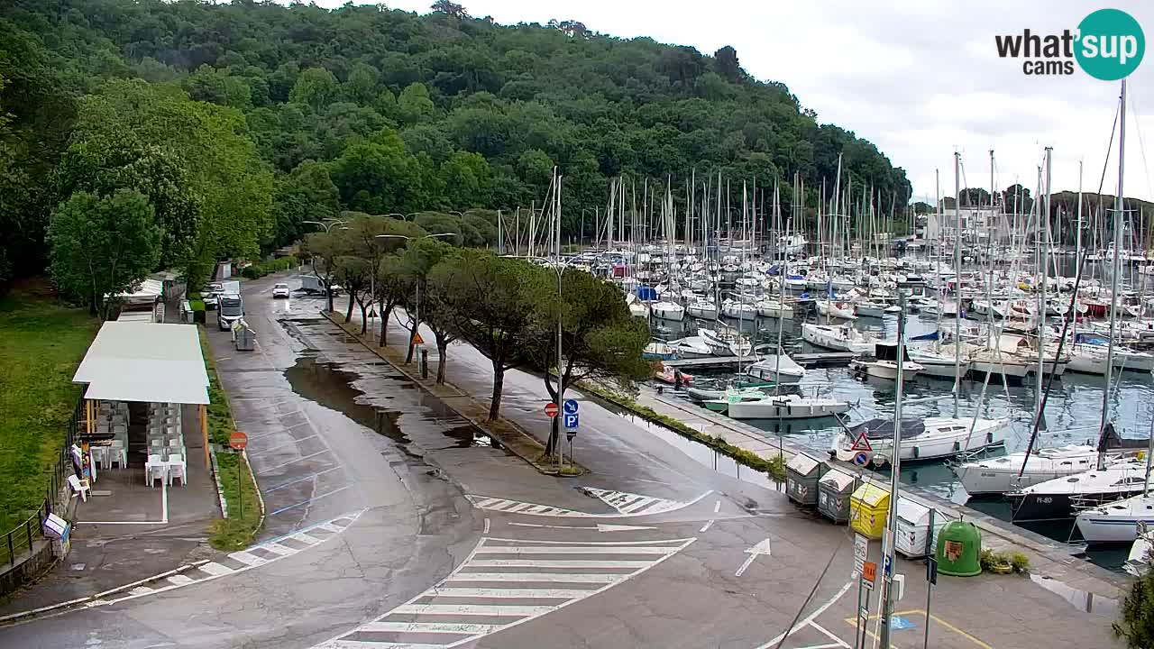 Webcam Sistiana – Vista sobre la marina y la bahía