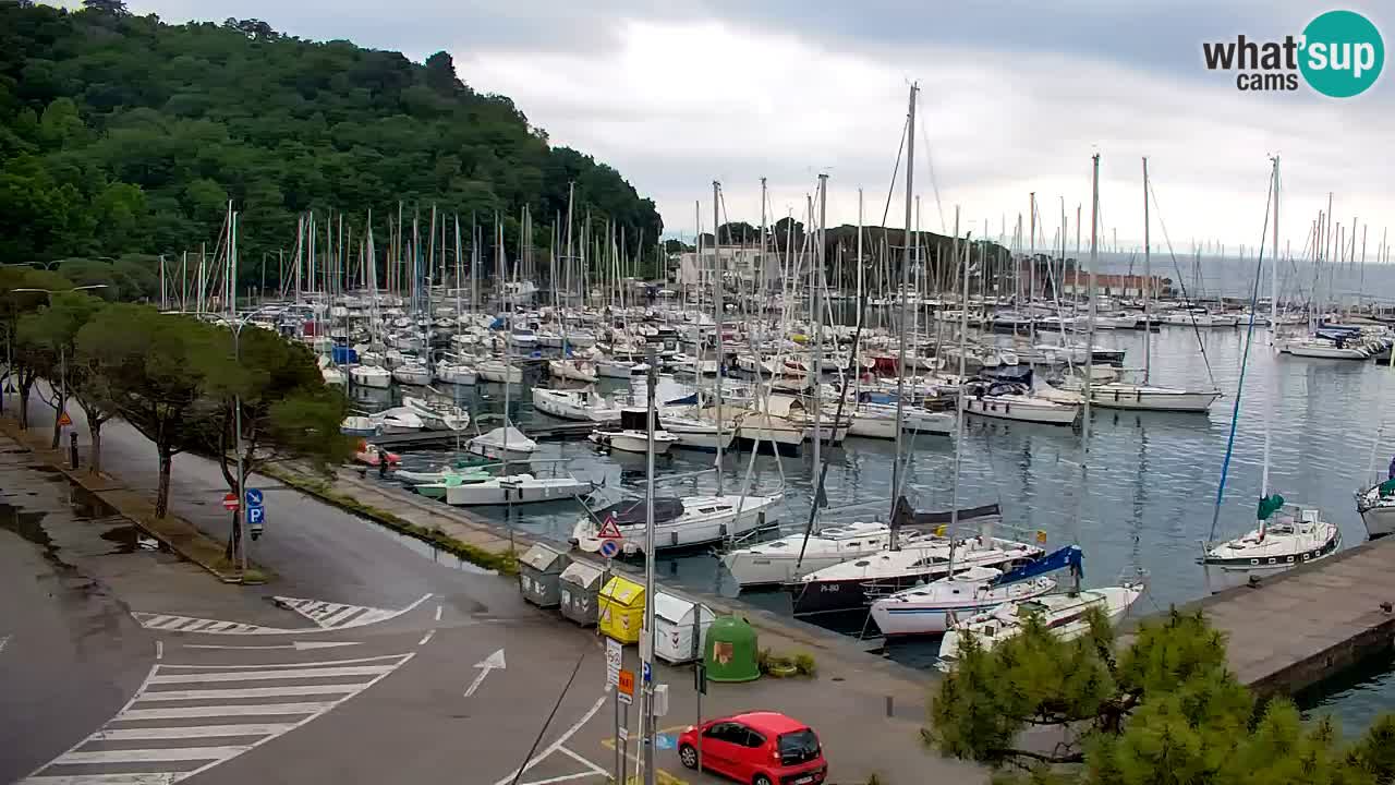 Webcam Sistiana – Vue sur la marina et la baie
