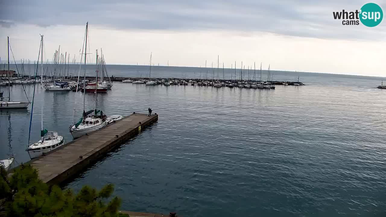 Webcam Sistiana – Vue sur la marina et la baie
