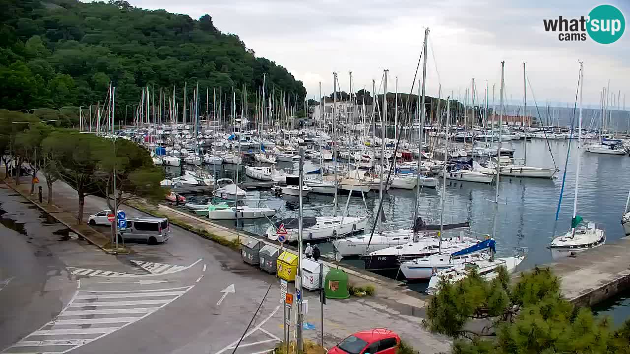 Webcam Sistiana – Vista sobre la marina y la bahía