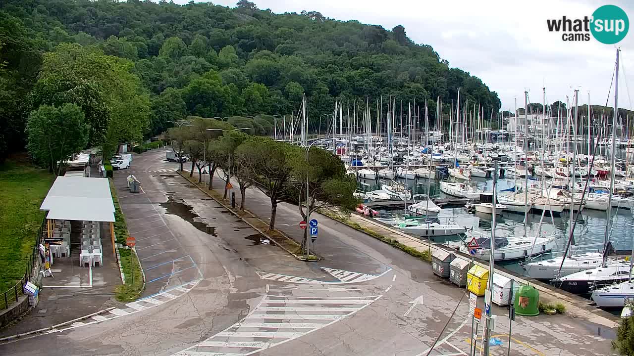 Webcam Sistiana – Vue sur la marina et la baie
