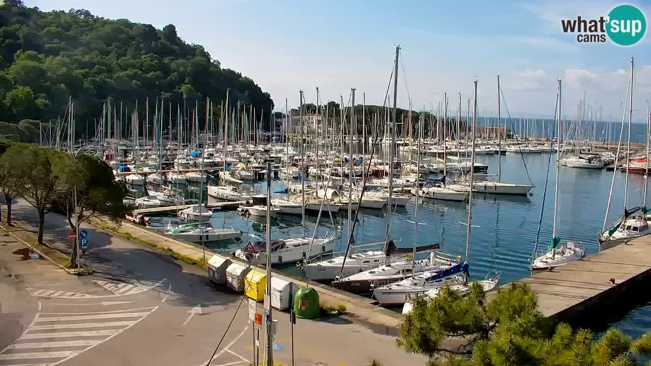 Webcam Sistiana – Vista sobre la marina y la bahía