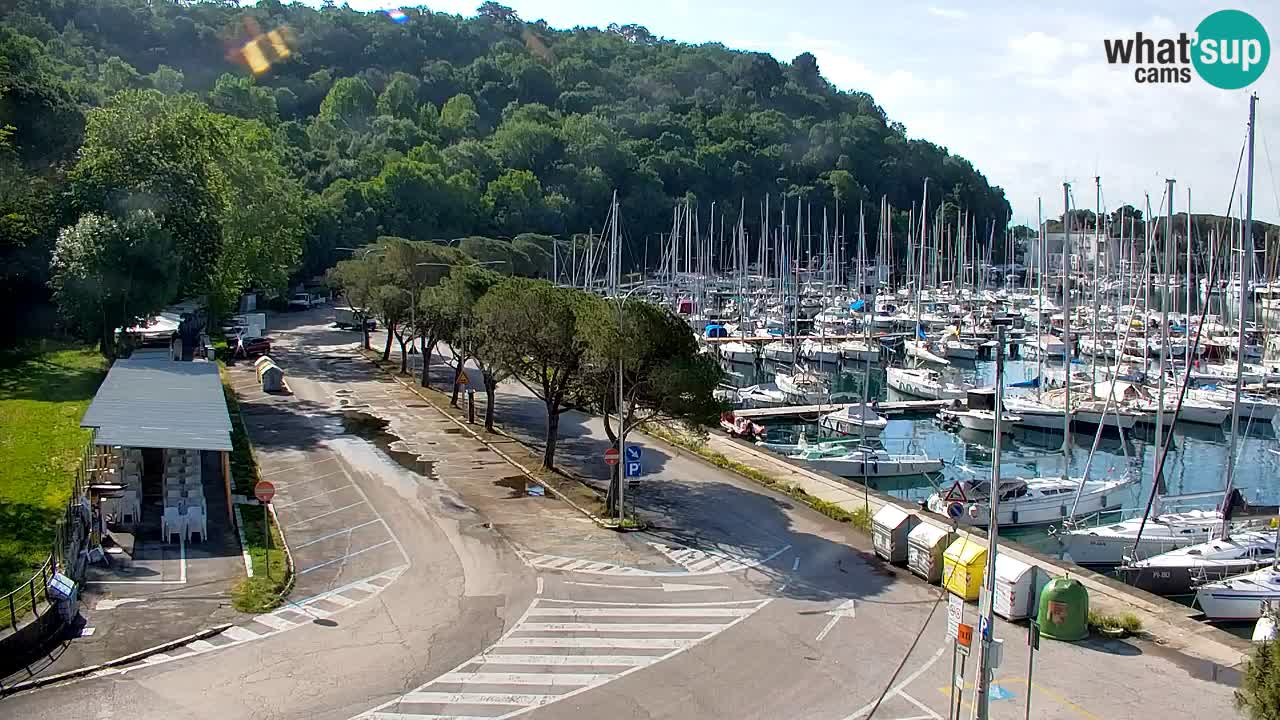 Spletna kamera Sesljan (Sistiana) – Pogled na marino in zaliv
