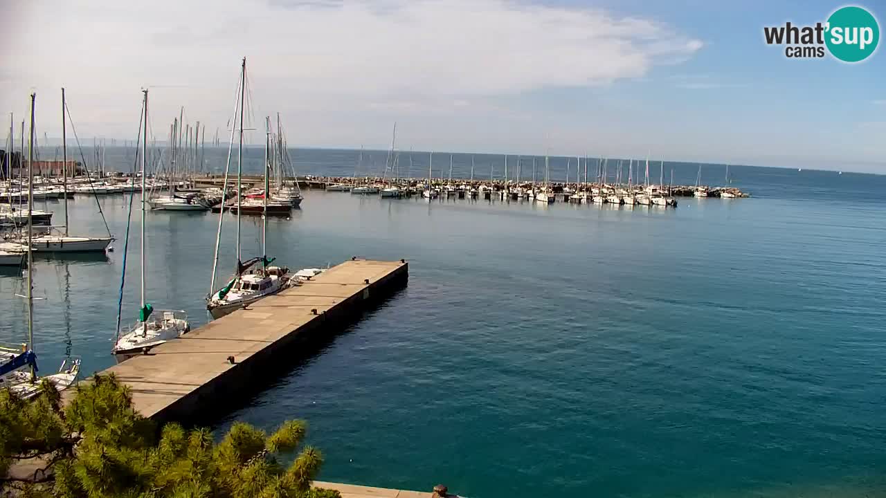 Webcam Sistiana – Vue sur la marina et la baie