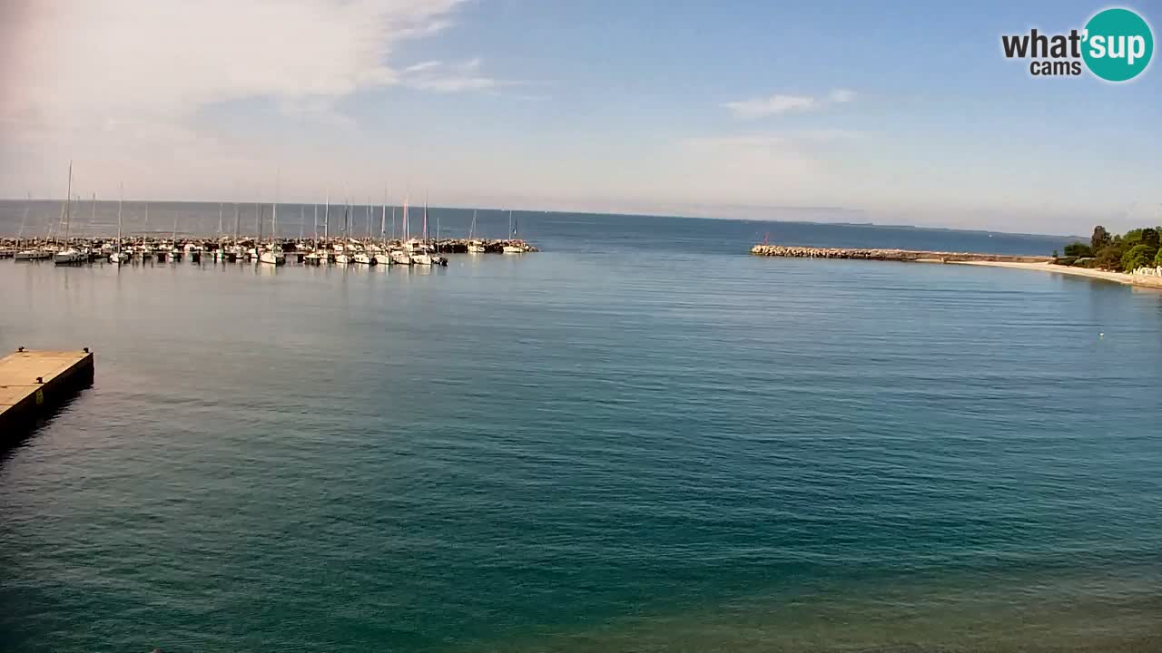 Webcam Sistiana – Vue sur la marina et la baie