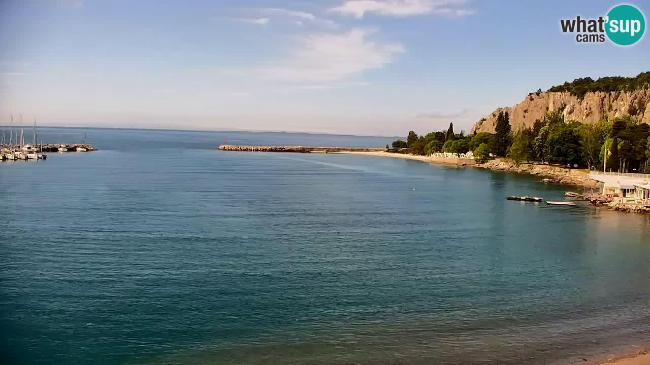 Webcam Sistiana – Blick auf Marina und Bucht