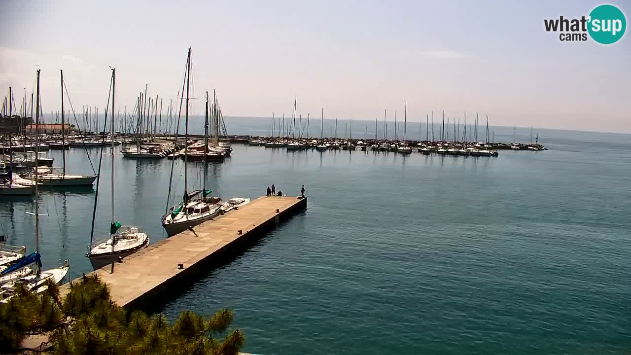 Webcam Sistiana – Vista sobre la marina y la bahía