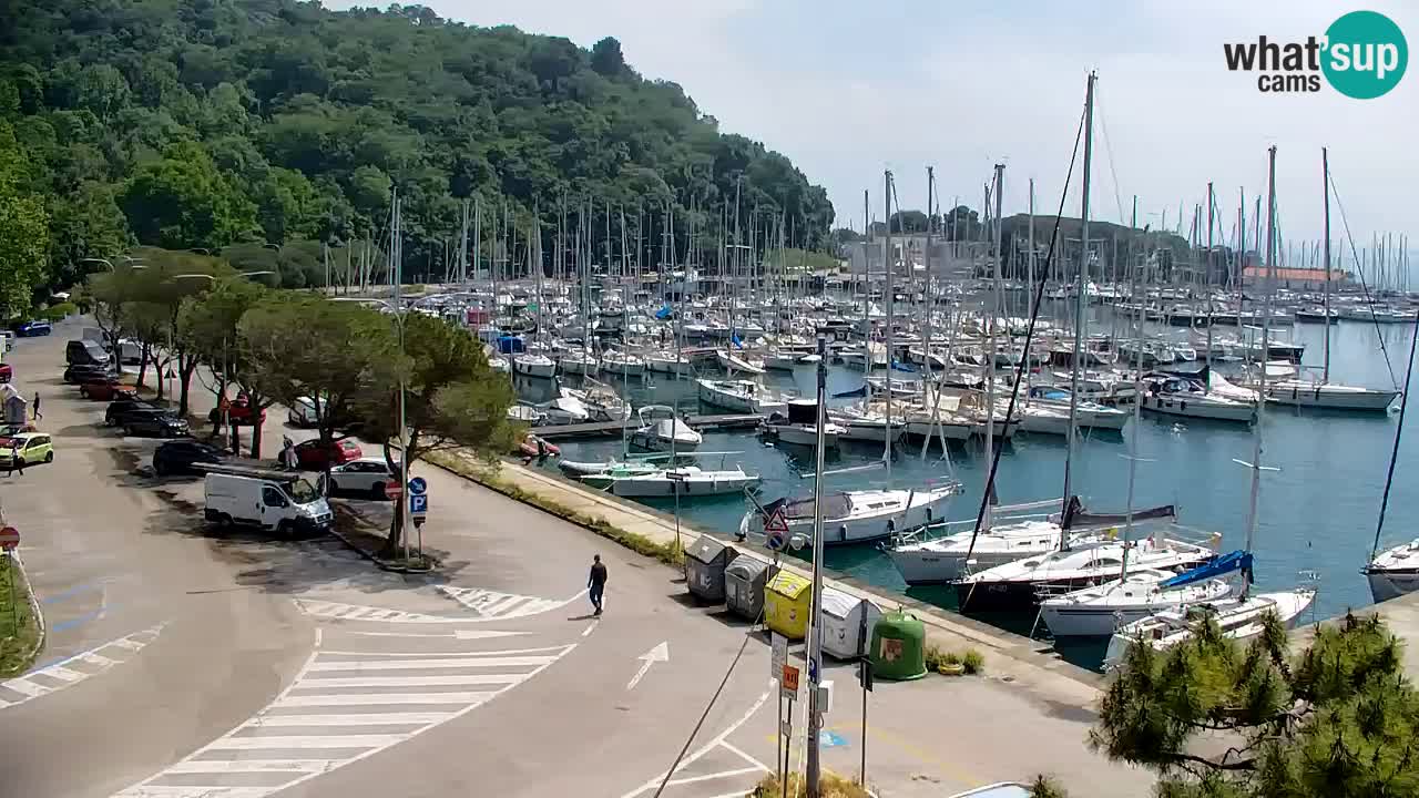 Webcam Sistiana – Vista sobre la marina y la bahía