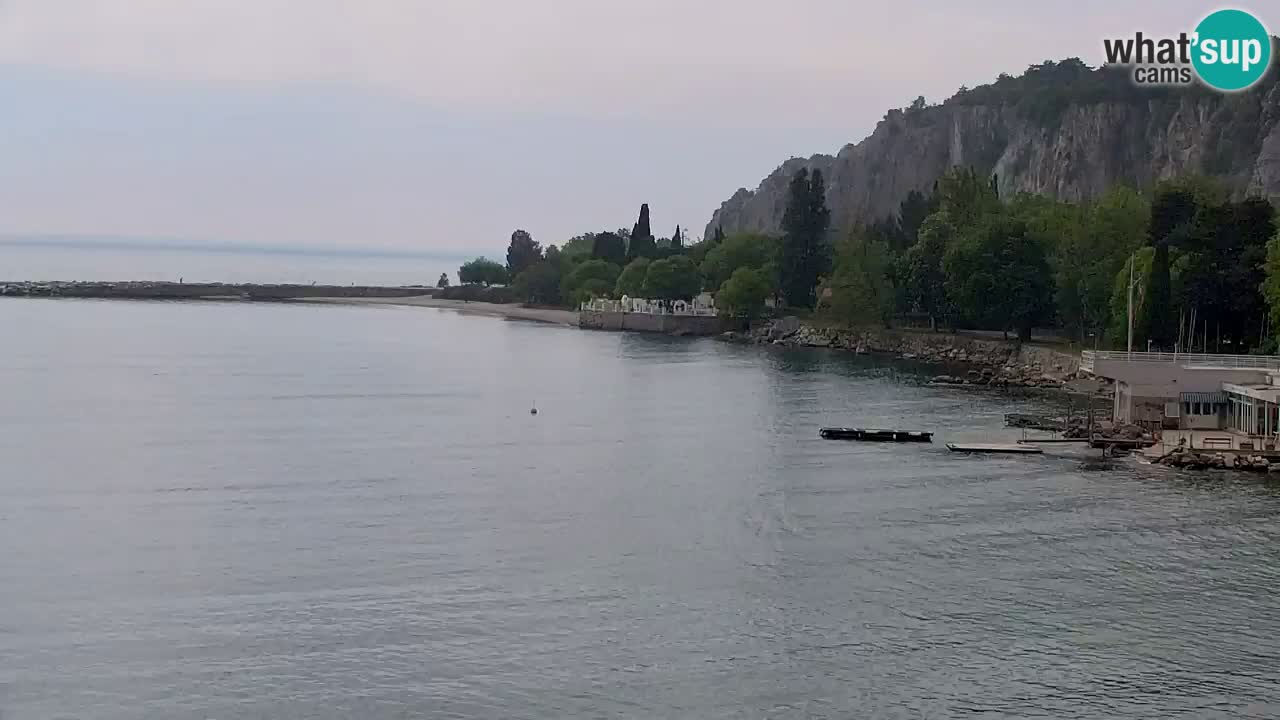 Spletna kamera Sesljan (Sistiana) – Pogled na marino in zaliv