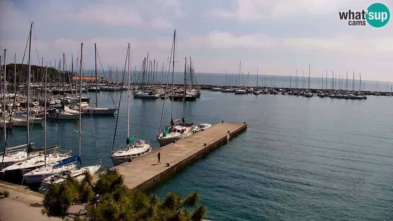 Webcam Sistiana – Pogled na marinu i zaljev