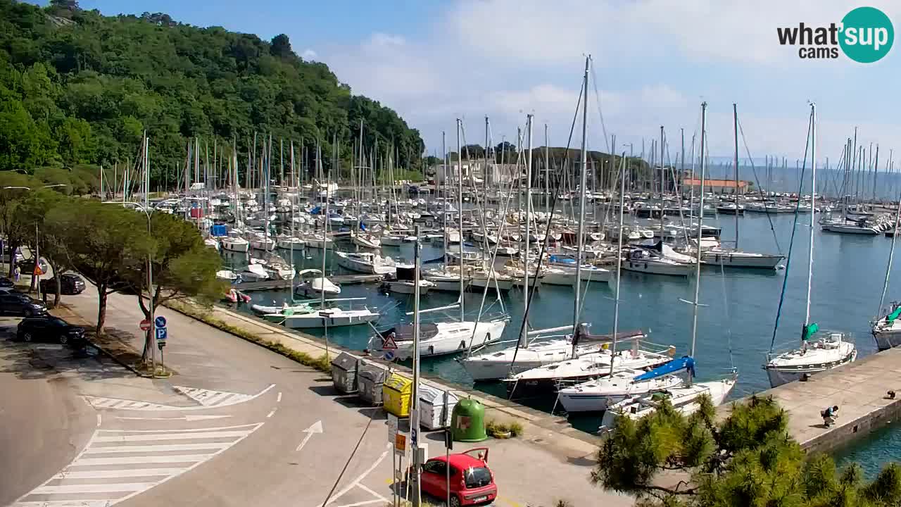 Webcam Sistiana – Vista sobre la marina y la bahía