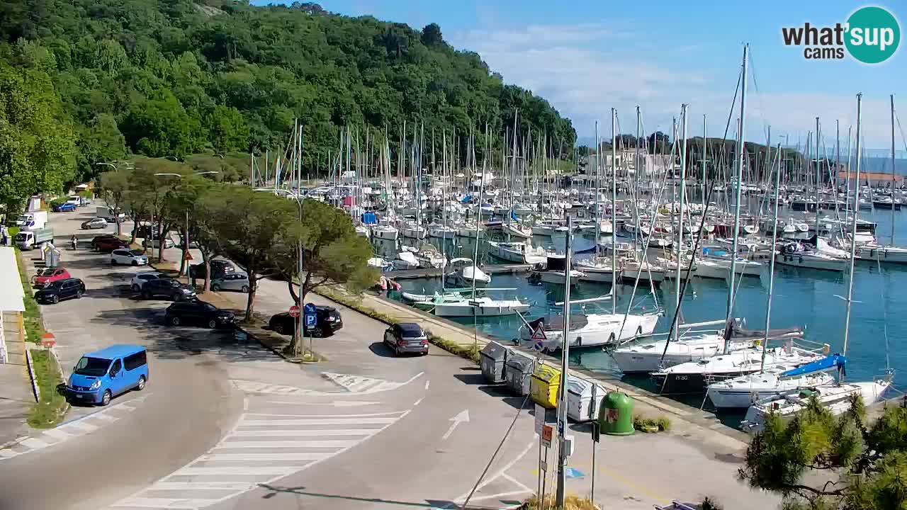 Webcam Sistiana – Vista sobre la marina y la bahía