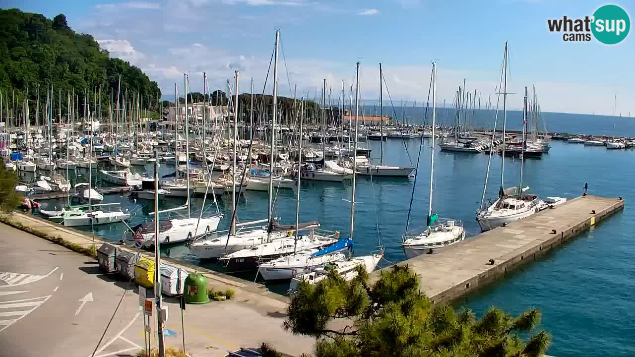 Webcam Sistiana – Vista sobre la marina y la bahía