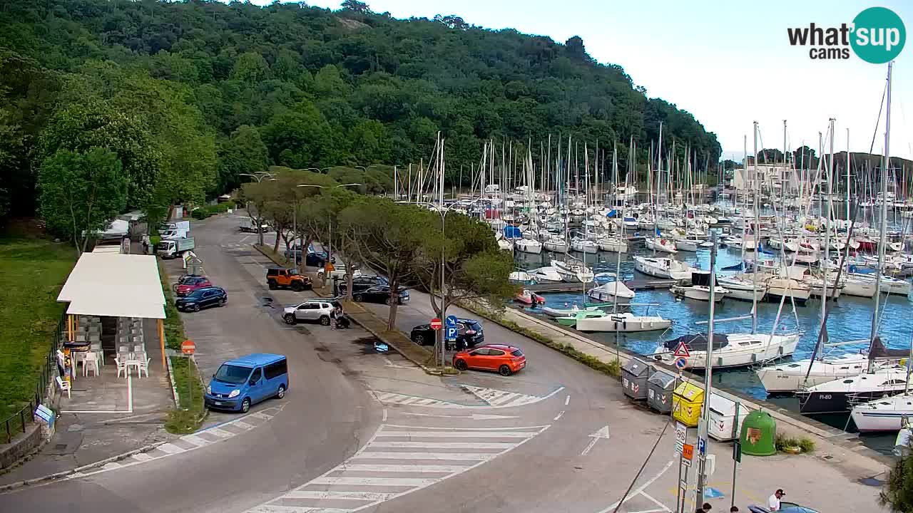 Webcam Sistiana – Vue sur la marina et la baie