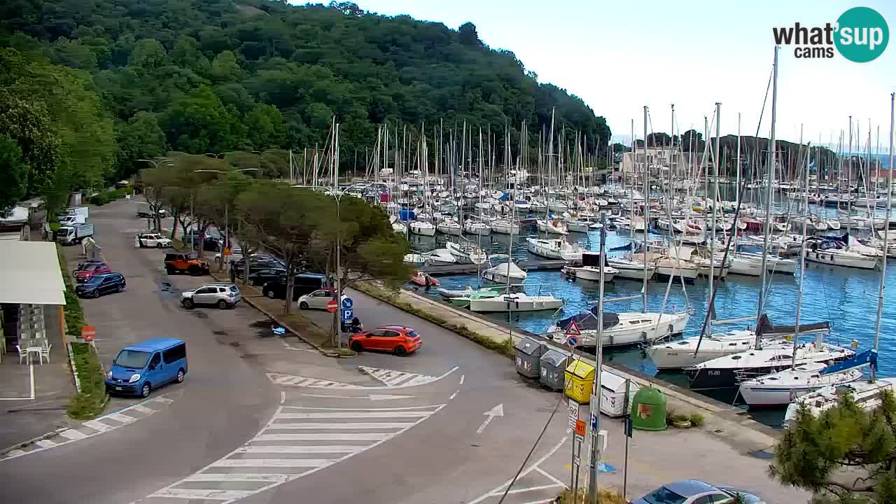 Spletna kamera Sesljan (Sistiana) – Pogled na marino in zaliv