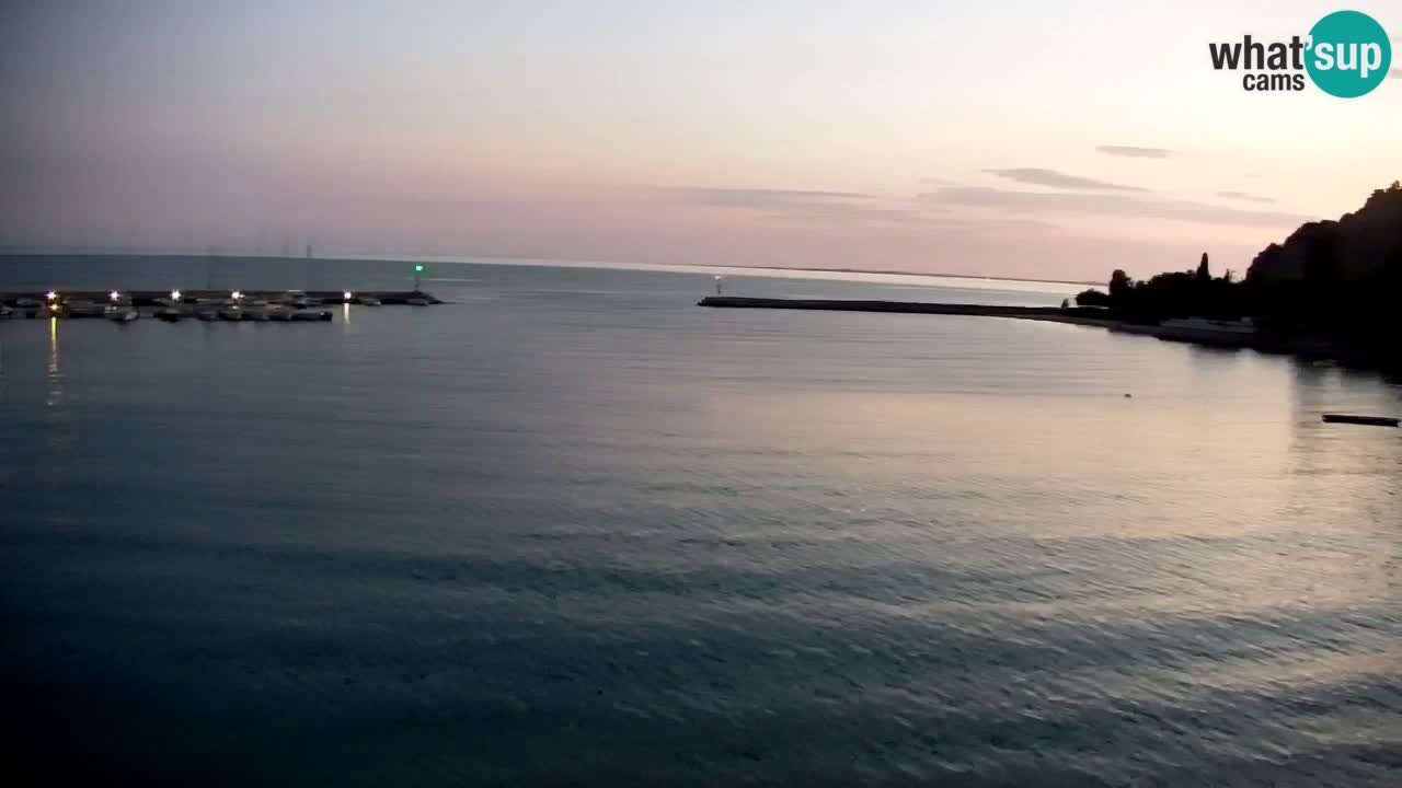 Webcam Sistiana – Vista sobre la marina y la bahía