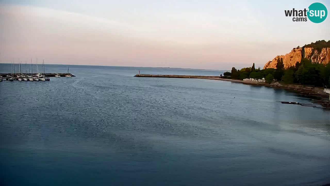 Webcam Sistiana – Vue sur la marina et la baie