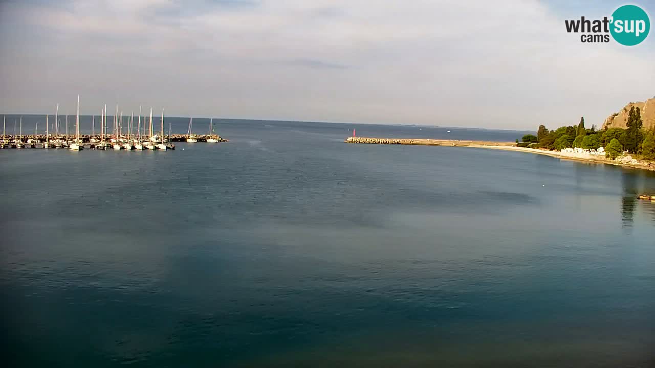 Spletna kamera Sesljan (Sistiana) – Pogled na marino in zaliv