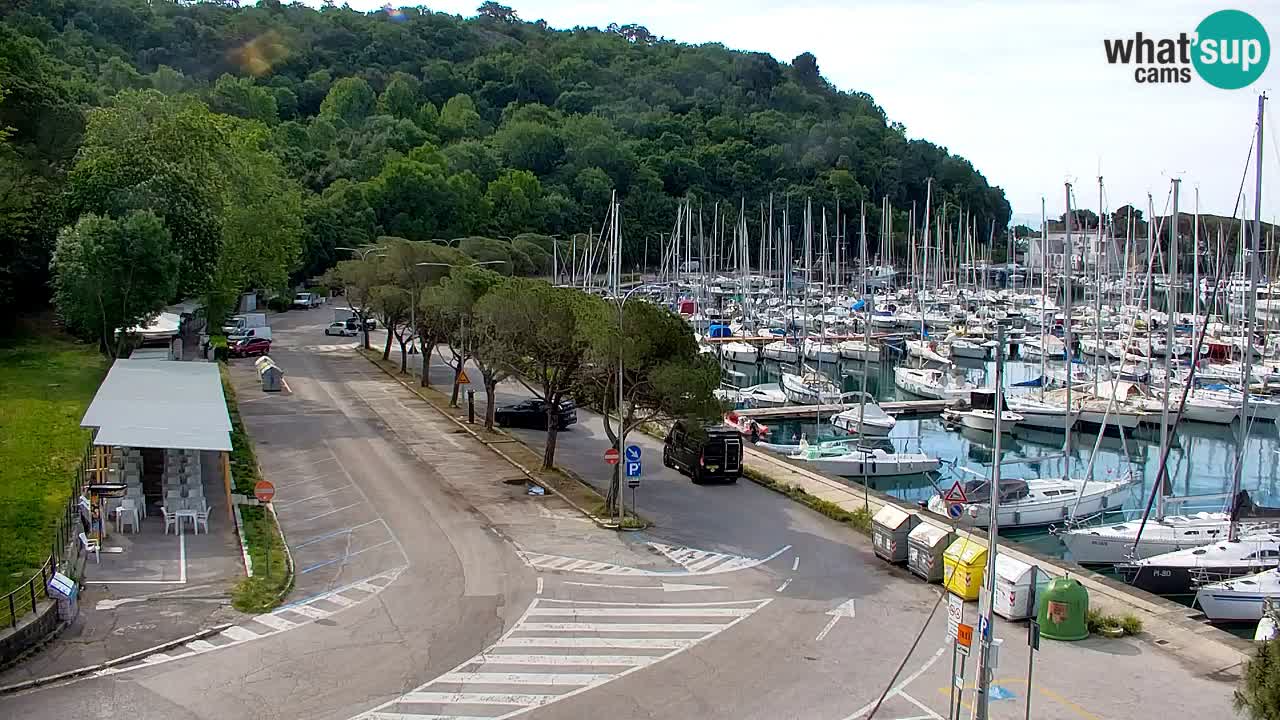 Webcam Sistiana – Vue sur la marina et la baie