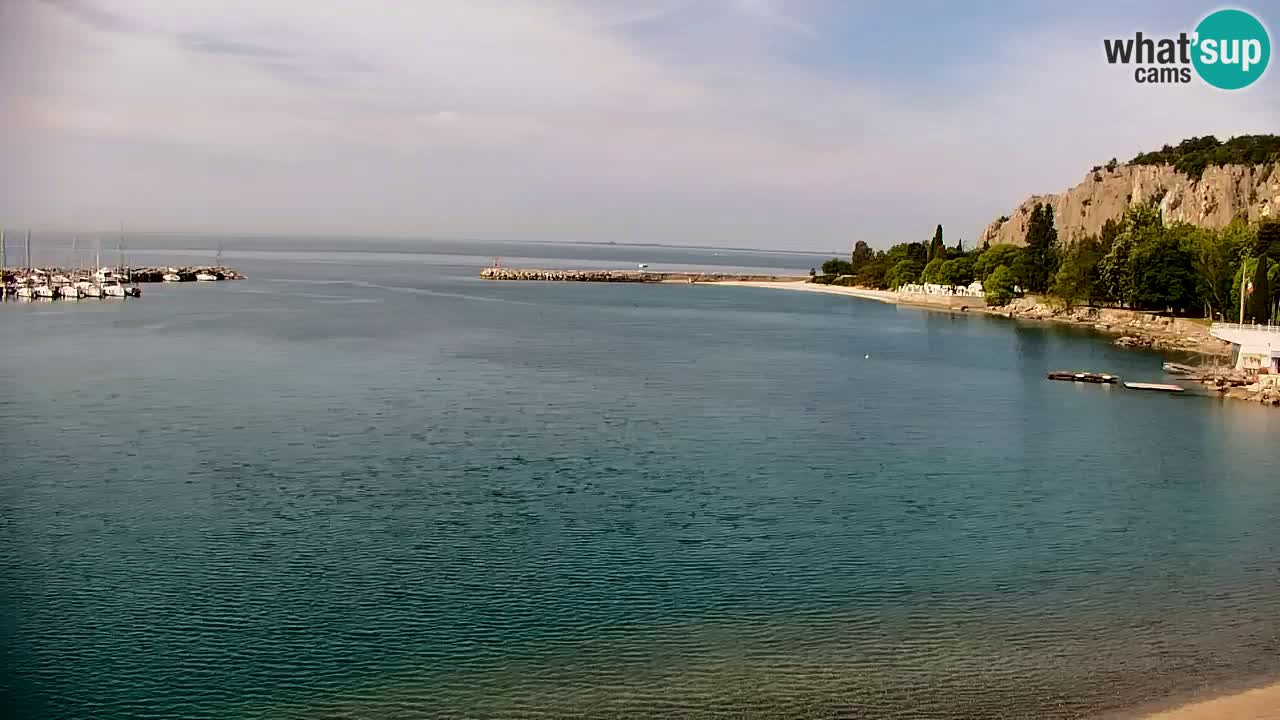 Webcam Sistiana – Vista sobre la marina y la bahía