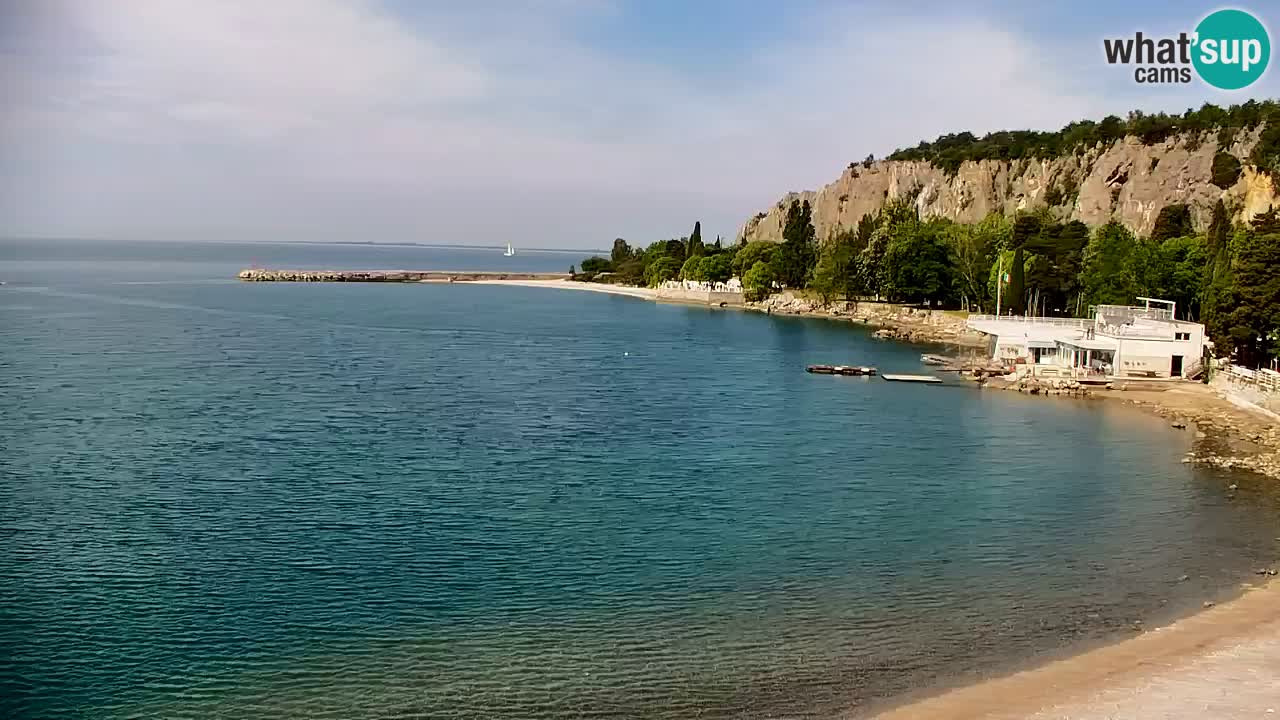 Webcam Sistiana – Vue sur la marina et la baie