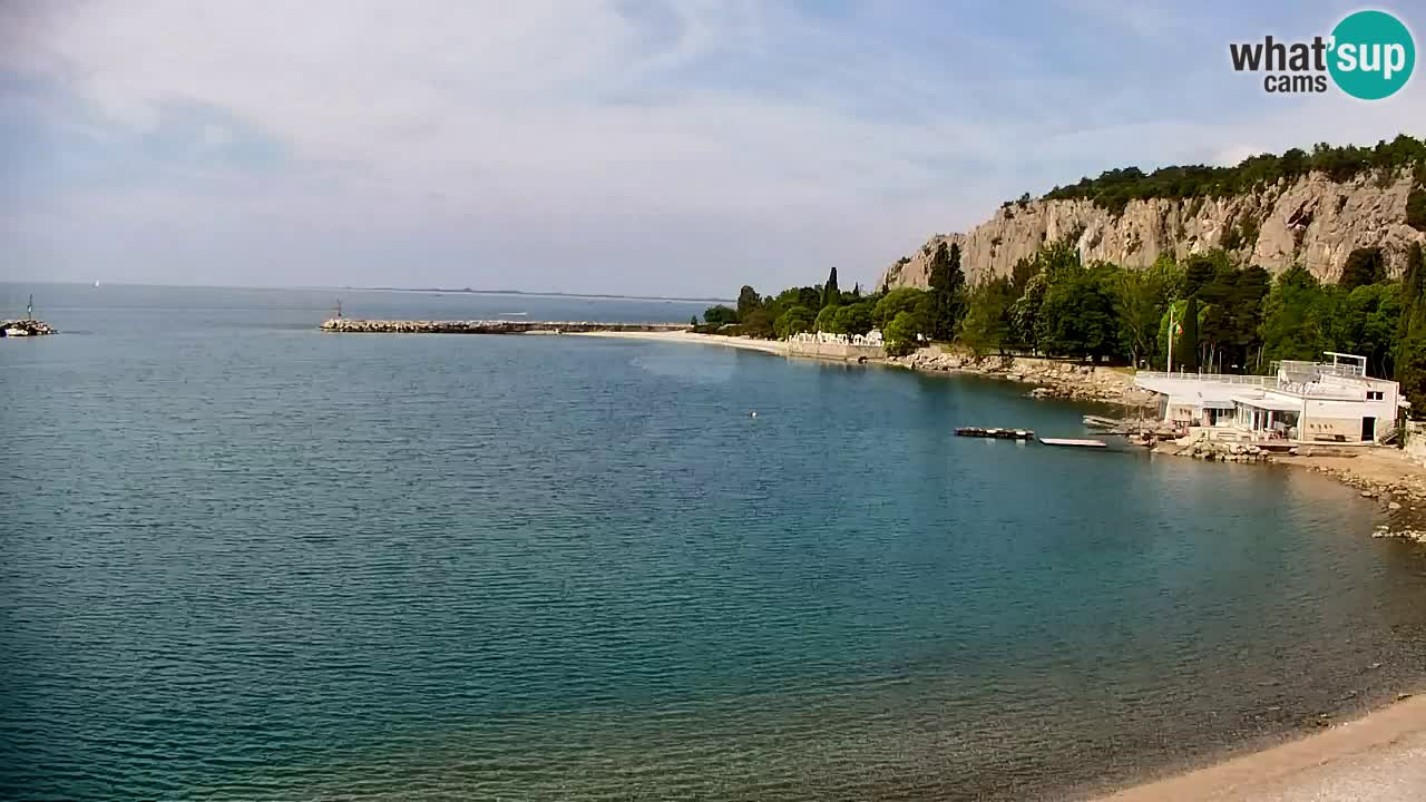 Webcam Sistiana – Vue sur la marina et la baie