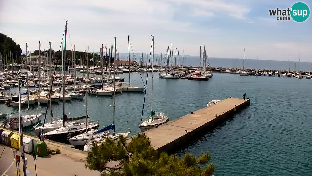 Webcam Sistiana – Vue sur la marina et la baie
