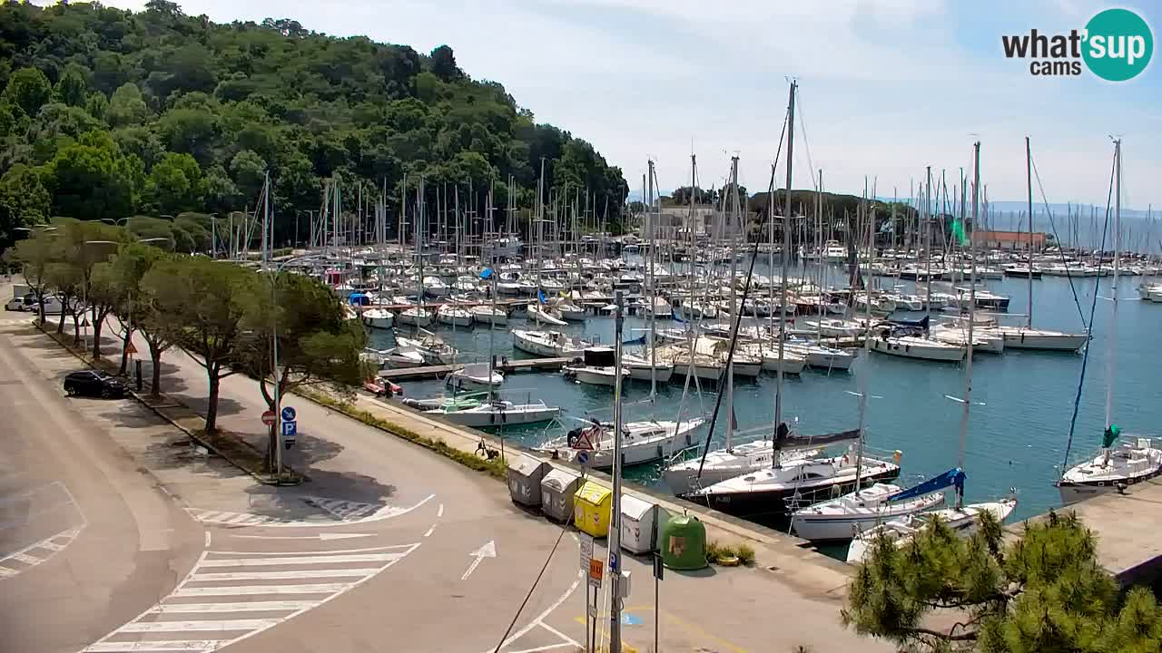 Webcam Sistiana – Vue sur la marina et la baie