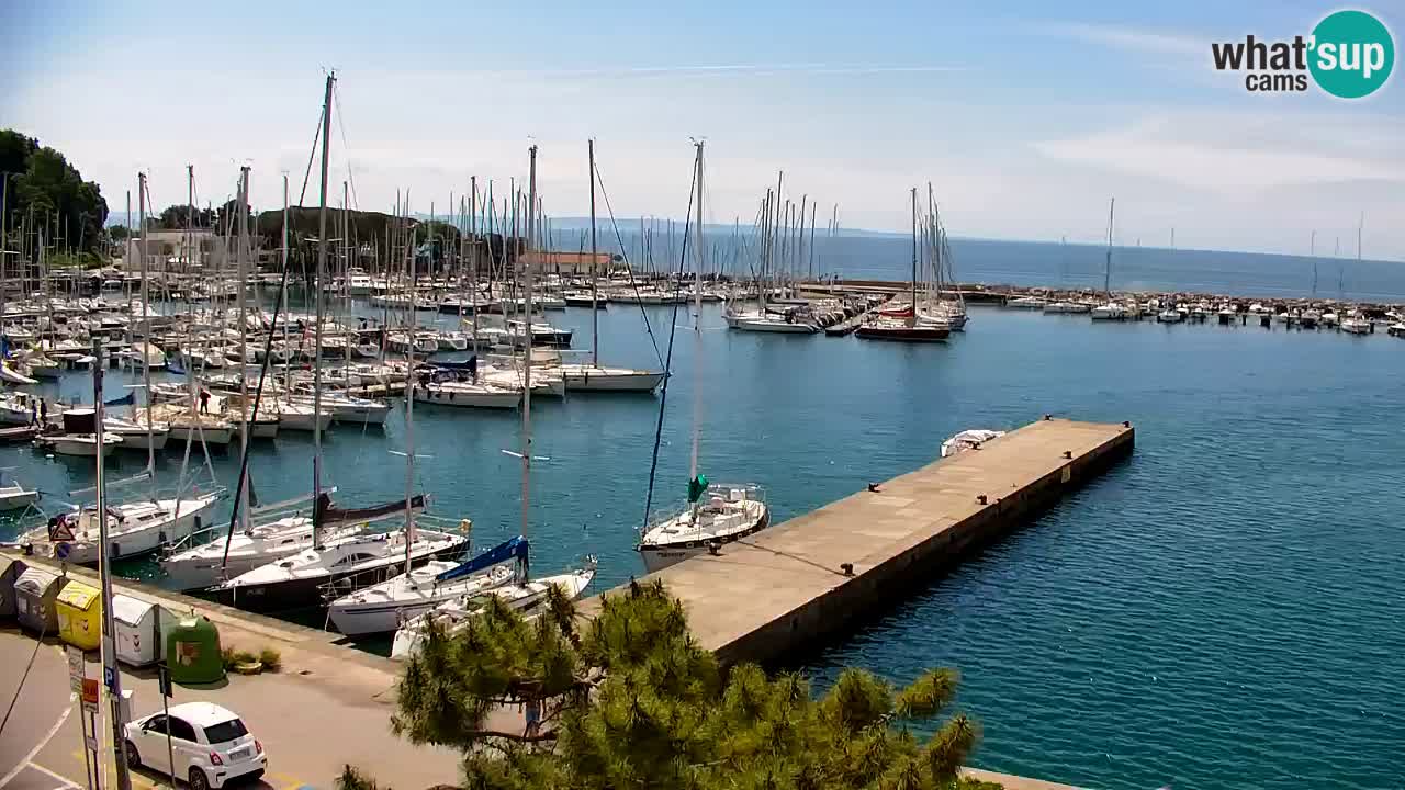 Spletna kamera Sesljan (Sistiana) – Pogled na marino in zaliv