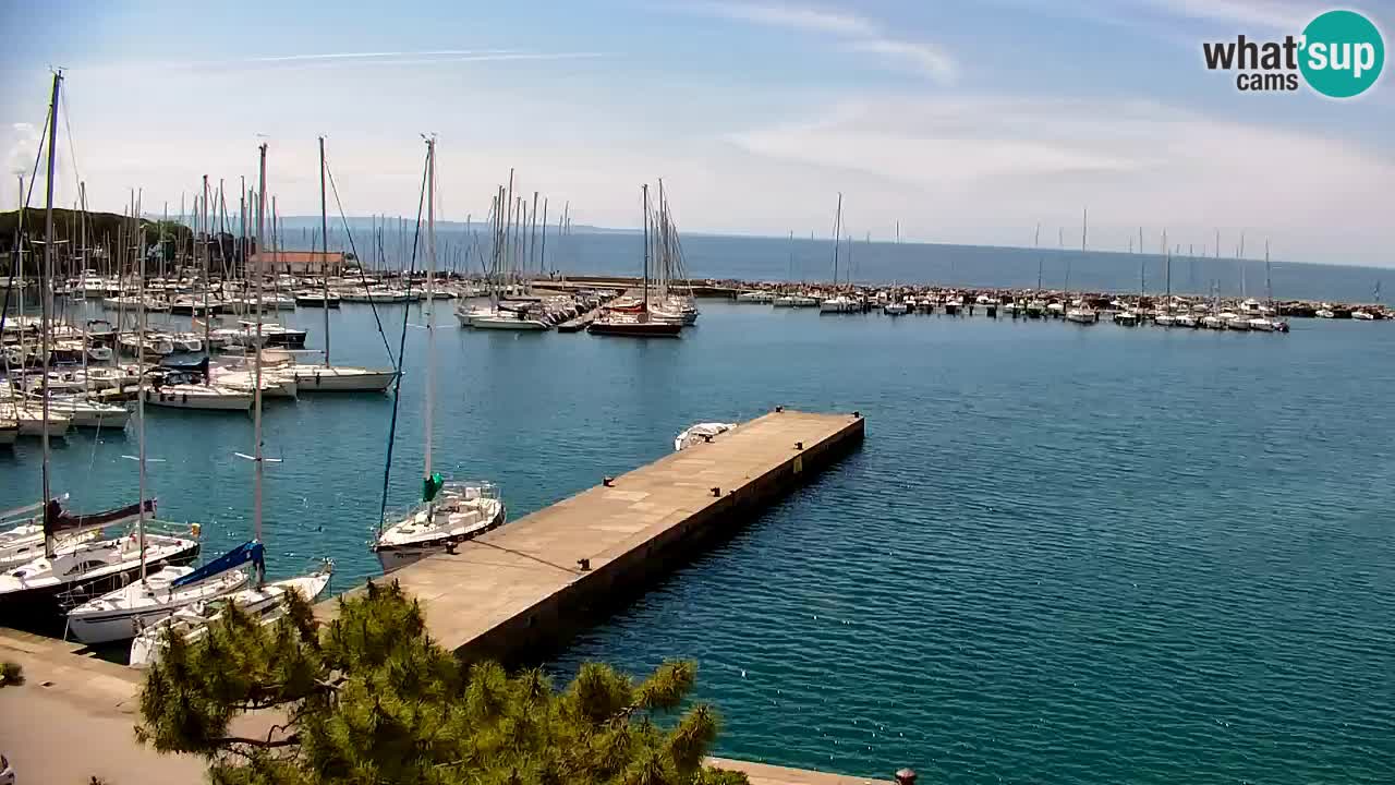 Webcam Sistiana – Blick auf Marina und Bucht