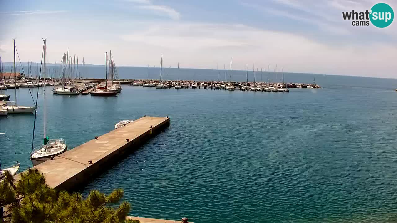 Webcam Sistiana – Vue sur la marina et la baie