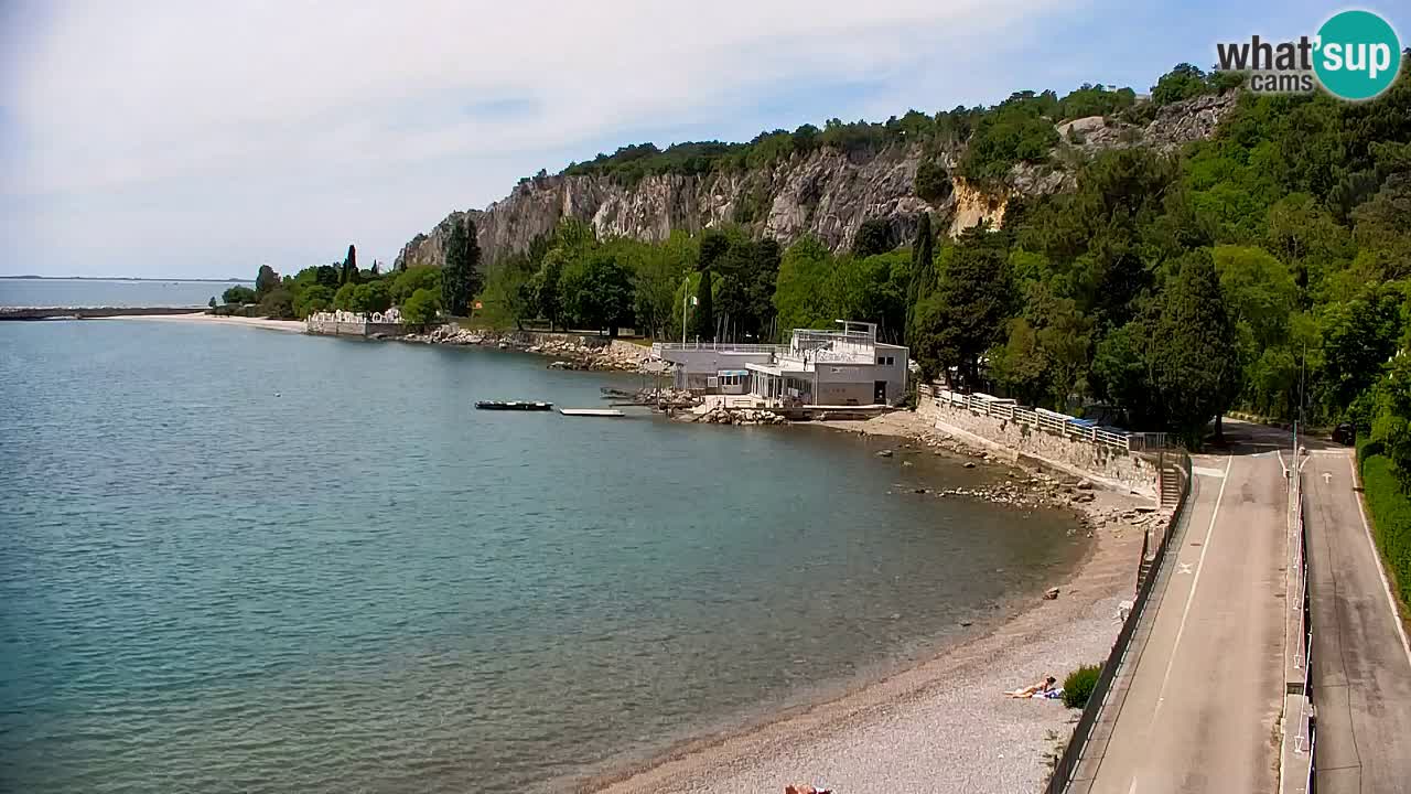 Webcam Sistiana – Vue sur la marina et la baie