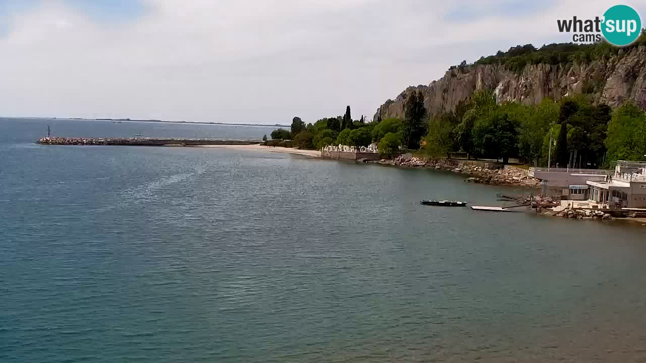 Spletna kamera Sesljan (Sistiana) – Pogled na marino in zaliv