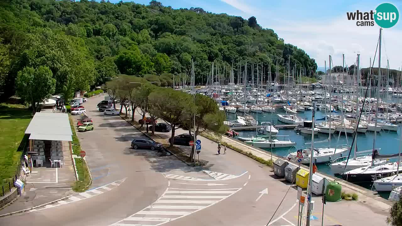 Webcam Sistiana – Pogled na marinu i zaljev