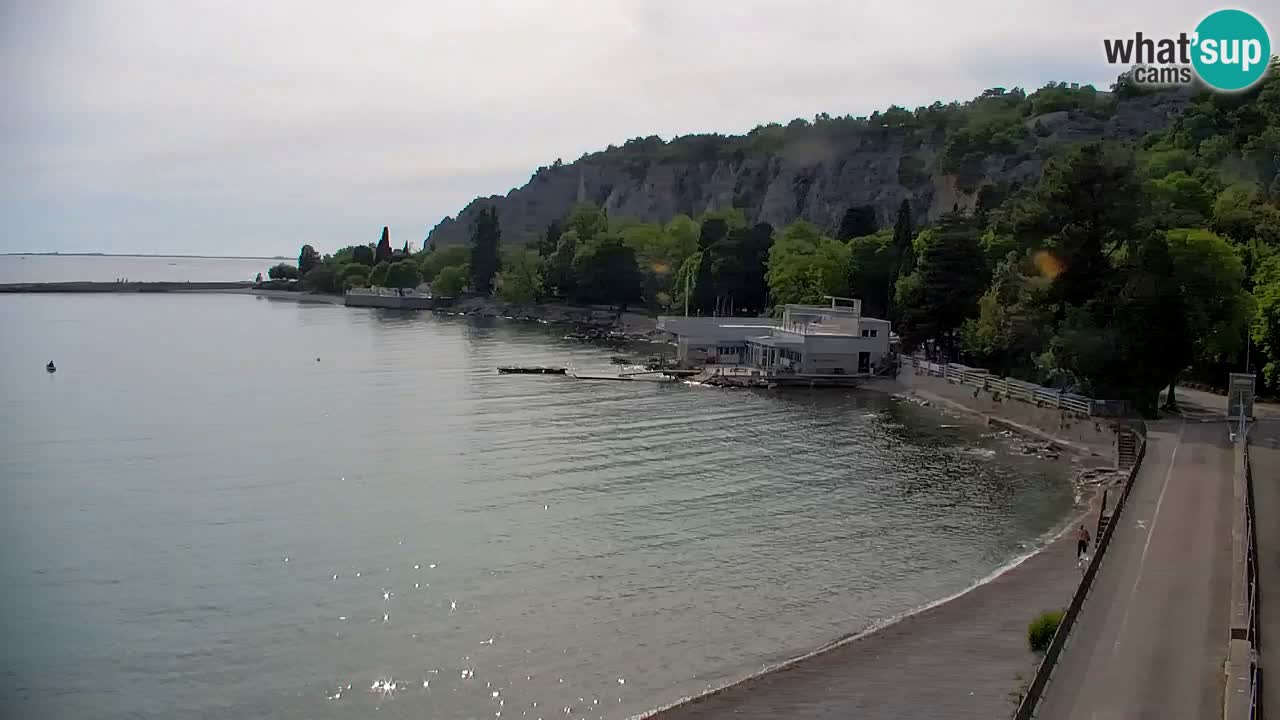 Webcam Sistiana – Vista sobre la marina y la bahía