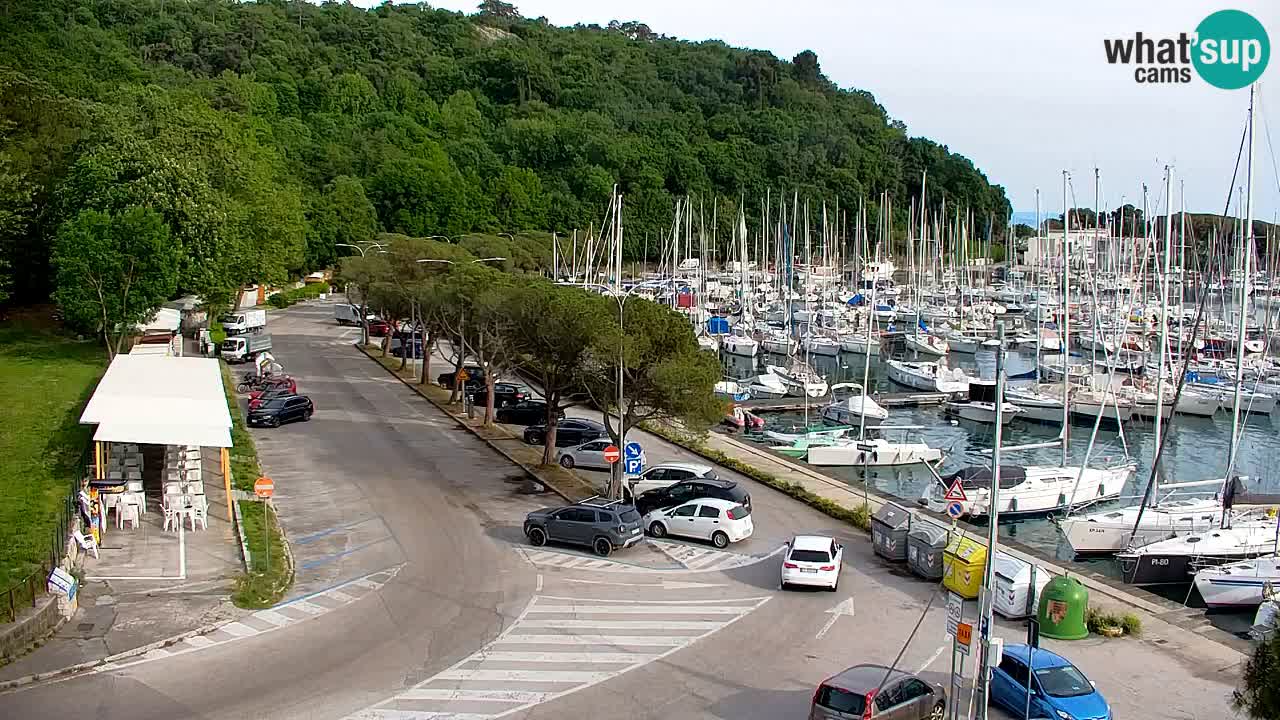 Webcam Sistiana – Vista sobre la marina y la bahía