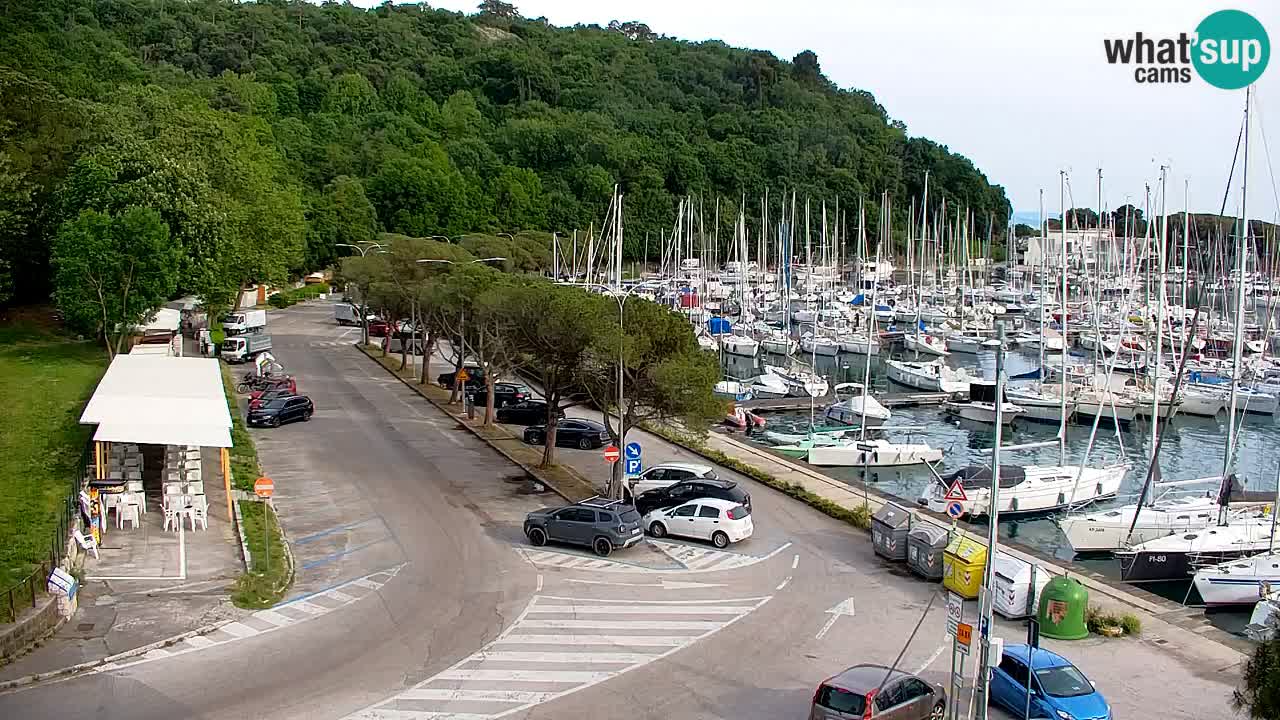 Webcam Sistiana – Vista sobre la marina y la bahía