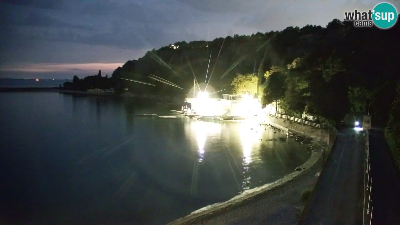 Webcam Sistiana – Vista sobre la marina y la bahía