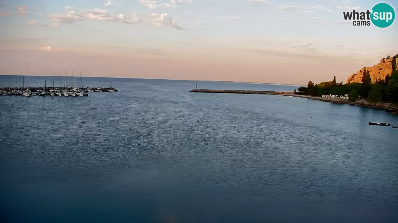 Webcam Sistiana – Vista sobre la marina y la bahía